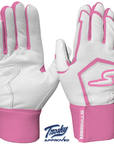 Winder Series Batting Gloves - Pink & White