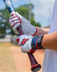 Sting Squad Batting Gloves - Red, White & True