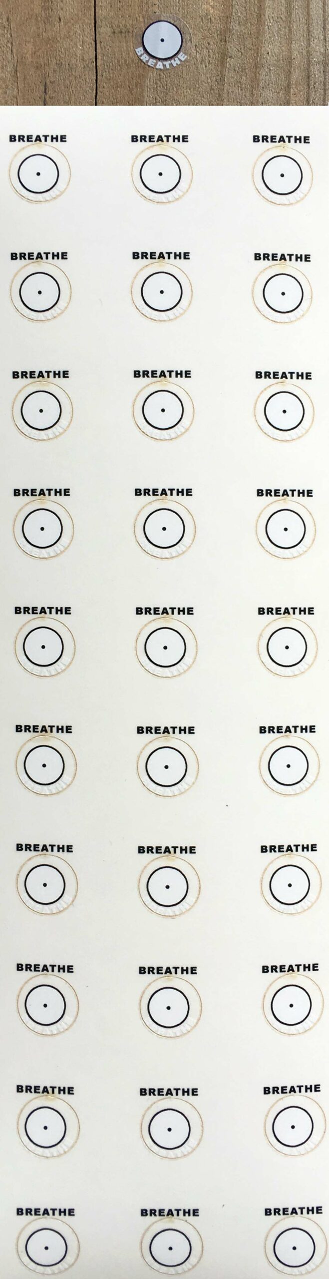 Focal Point BREATHE Trigger Word Sticker (20 sticker per order)