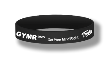 GYMR 95/5 - Get Your Mind Right - Wristband (set of 5)