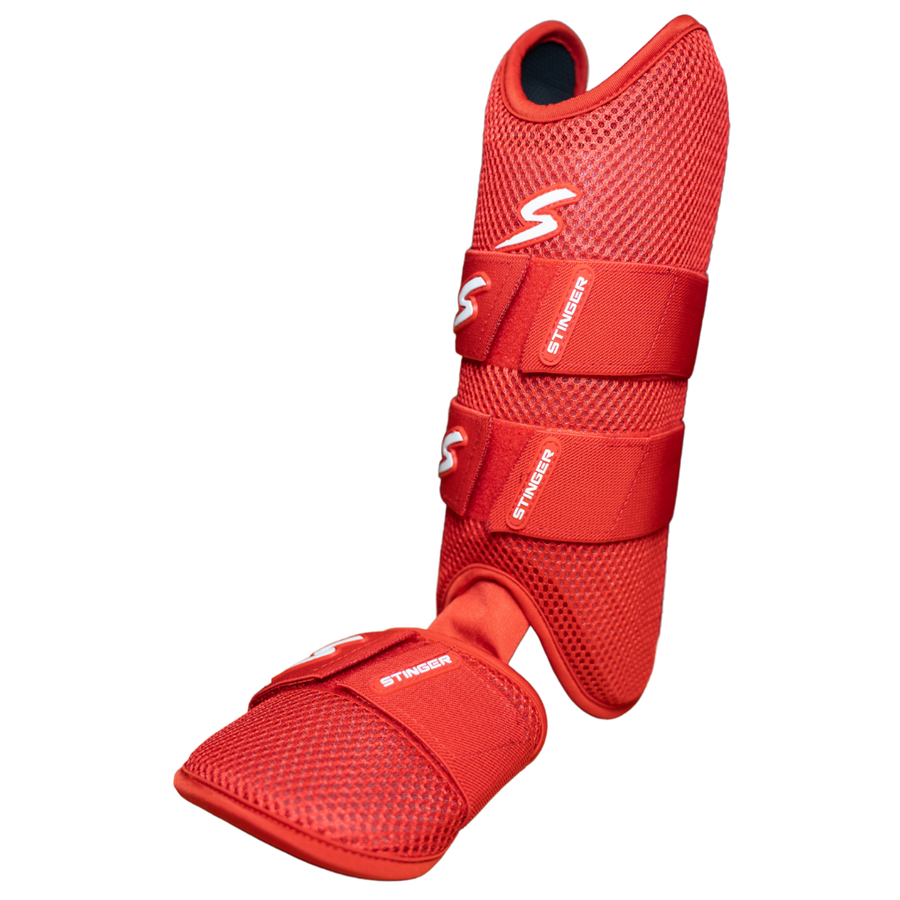 Stinger Select Leg Guard - RED