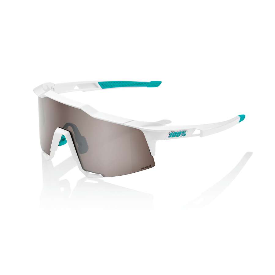100% Speedcraft Sunglasses - BORA Hans Grohe Team White - HiPER Silver Mirror Lens