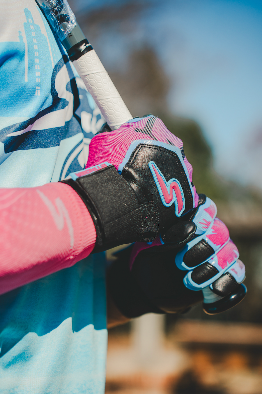 Winder Series Batting Gloves - Miami Nights