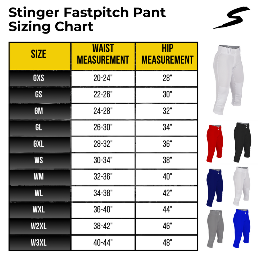 Stinger Premium Fastpitch Softball Pants - Royal