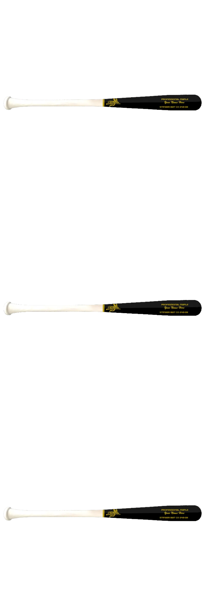 Custom Stinger Prime Series - Pro Grade Wood Bat (3 Pack) - Customer's Product with price 368.99 ID CN30fc3V6UzMn4Ks79acfi08