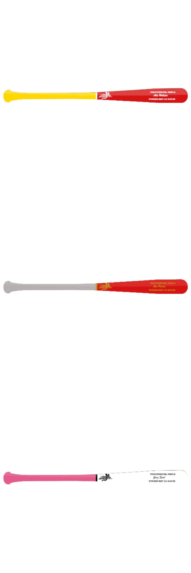 Custom Stinger Prime Series - Pro Grade Wood Bat (3 Pack) - Customer's Product with price 358.99 ID mGn4fEDwJ7lvl-HyWGITvCP6